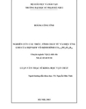 Luận văn Thạc sĩ Khoa học vật chất: Nghiên cứu cấu trúc, tính chất từ và hiệu ứng GMI của hợp kim vô định hình Co75-xFexSi15B10