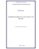 Luận án tiến sĩ Cơ học: Mô phỏng dao động của tấm mỏng kích cỡ na nô mét