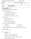 Đề thi giữa học kì 2 môn Vật lí lớp 7 năm 2021-2022 có đáp án - Trường THCS 19.8, Bắc Trà My