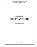 Giáo trình Hóa phân tích I (Ngành: Dược - Trình độ: Cao đẳng) - Trường Cao đẳng Y tế Bắc Ninh (Năm 2021)