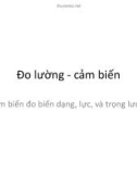 Bài giảng Đo lường - Cảm biến: Cảm biến đo biến dạng, lực, và trọng lượng