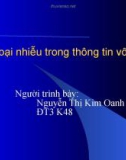 Các loại nhiễu trong thông tin vô tuyến