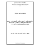 Luận văn Thạc sĩ Toán học: Hiệu chỉnh bất đẳng thức biến phân trên tập điểm bất động chung của nửa nhóm không giãn