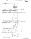 Đề kiểm tra cuối học kì 1 môn Toán lớp 12 năm 2020-2021 có đáp án - Sở GD&ĐT Bến Tre (Mã đề 188)