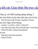 Chương 5b: Tổng kết các Giao thức Đa truy cập