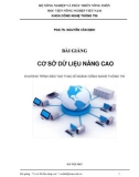 Bài giảng Cơ sở dữ liệu nâng cao - PGS.TS. Nguyễn Văn Định