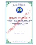 Khóa luận tốt nghiệp: Các nhân tố ảnh hưởng đến quyết định sử dụng dịch vụ lữ hành của khách hàng cá nhân tại Công ty TNHH Du lịch Kết Nối Huế