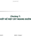 ĐƯỜNG ÔTÔ - CHƯƠNG 7