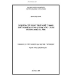 LUẬN VĂN: NGHIÊN CỨU PHÁT TRIỂN HỆ THỐNG THỬ NGHIỆM CUNG CẤP QUANG CẢNH ĐƯỜNG PHỐ HÀ NỘI