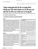 Tăng cường gắn kết đô thị và nông thôn thông qua việc hình thành các đô thị quy mô nhỏ tại các khu vực miền núi và trung du