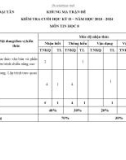 Đề thi học kì 2 môn Tin học lớp 8 năm 2023-2024 có đáp án - Trường TH&THCS Đại Tân, Đại Lộc