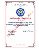 Khóa luận tốt nghiệp: Giải pháp nâng cao hiệu quả hoạt động kinh doanh tại Công ty trách nhiệm hữu hạn Dược phẩm Thuận Thảo