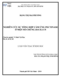 Luận văn Thạc sĩ Sinh học: Nghiên cứu sự tổng hợp cảm ứng Pectinase ở một số chủng Bacillus