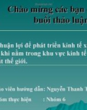 Tiểu luận  Những thuận lợi để phát triển kinh tế xã hội của Việt Nam khi nằm trong khu vực kinh tế năng động nhất thế giới