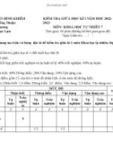 Đề thi giữa học kì 1 môn KHTN lớp 7 năm 2022-2023 có đáp án - Trường THCS Nguyễn Bỉnh Khiêm, Phú Ninh