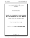 Luận văn: NGHIÊN CỨU ẢNH HỞNG CỦA CHẾ ĐỘ KHUẤY ĐẾN CHẤT LỢNG MẠ COMPOSITE CHROME