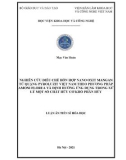 Luận án Tiến sĩ Hóa học: Nghiên cứu điều chế hỗn hợp nano oxit mangan từ quặng pyroluzit Việt Nam theo phương pháp amoni florua và định hướng ứng dụng trong xử lý một số chất hữu cơ khó phân hủy