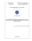 Luận văn Thạc sĩ Sinh học: Các định khả năng phân giải muối mật của chủng vi khuẩn Lactobacillus phân lập từ hệ tiêu hóa của người