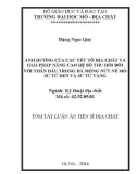 Tóm tắt Luận án Tiến sĩ Địa chất: Ảnh hưởng của các yếu tố địa chất và giải pháp nâng cao hệ số thu hồi đối với thân dầu trong đá móng nứt nẻ mỏ Sư Tử Đen và Sư Tử Vàng