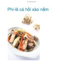 Phi-lê cá hồi xào nấm