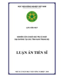 Luận án Tiến sĩ: Nghiên cứu chuỗi giá trị cá ngừ đại dương tại các tỉnh Nam Trung Bộ