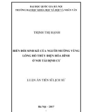 Luận án Tiến sĩ Lịch sử: Biến đổi sinh kế của người Mường vùng lòng hồ thủy điện Hòa Bình ở nơi tái định cư mới