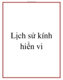 Tài liệu: Lịch sử kính hiển vi