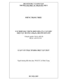Luận văn thạc sĩ Khoa học vật chất: Cải thiện đặc trưng điện hóa của vật liệu điện cực dương LiMn2O4 cho pin ion Liti
