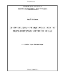 Luận văn Thạc sĩ Khoa học: Lý thuyết lượng tử về hiệu ứng âm - điện – từ trong hố lượng tử với thế cao vô hạn