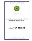 Luận án Tiến sĩ: Nghiên cứu ổn định chuyển động khi làm việc của liên hợp máy kéo - xúc lật