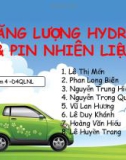 NĂNG LƯỢNG HYDRO  & PIN NHIÊN LIỆU