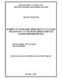 Tóm tắt luận án Tiến sĩ Vật lý kỹ thuật: Nghiên cứu tổng hợp, tính chất của vật liệu TiO2 đơn pha và ứng dụng trong chế tạo nanocomposite PPy/TiO2