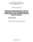 Tóm tắt Luận án tiến sĩ Kỹ thuật: Nghiên cứu công nghệ khai thác cát lòng sông ở Việt Nam nhằm đảm bảo an toàn, bảo vệ môi trường và phục vụ công tác quản lý