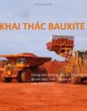 Đề tài khai thác Bauxite