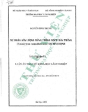 Luận văn Thạc sĩ Khoa học lâm nghiệp: Dự đoán sản lượng rừng trồng Bạch đàn trắng (Eucalytus camaldulensis) tại Bình Định