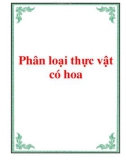 Phân loại thực vật có hoa