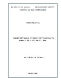 Luận án tiến sĩ Kỹ thuật: Nghiên cứu động lực học chuyển động của xuồng chữa cháy rừng tràm