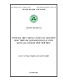 Luận văn Thạc sĩ Khoa học lâm nghiệp: Đánh giá thực trạng và đề xuất giải pháp phát triển du lịch sinh thái tại Vườn quốc gia Tam Đảo tỉnh Vĩnh Phúc