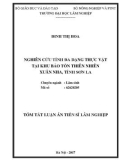 Tóm tắt Luận án tiến sĩ Lâm nghiệp: Nghiên cứu tính đa dạng thực vật tại Khu bảo tồn thiên nhiên Xuân Nha, tỉnh Sơn La