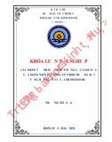 Khóa luận tốt nghiệp: Các nhân tố ảnh hưởng đến động lực làm việc của nhân viên tại Công ty TNHH Thương mại tổng hợp Tuấn Việt - Chi nhánh Huế