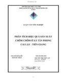 LUẬN VĂN TỐT NGHIỆP : PHÂN TÍCH HIỆU QUẢ SẢN XUẤT CHÔM CHÔM Ở XÃ TÂN PHONG CAI LẬY - TIỀN GIANG