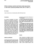 Báo cáo lâm nghiệp: Winter moisture content and frost-crack occurrence in oak trees (Quercus petraea Liebl. and Q. robur L.)