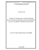 Luận văn Thạc sĩ Khoa học Lâm nghiệp: Nghiên cứu tính đa dạng và đề xuất giải pháp quản lý côn trùng thuộc bộ Cánh cứng (Coleoptera) tại xã Tả Van thuộc Vườn quốc gia Hoàng Liên