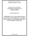 Tóm tắt Luận án Tiến sĩ ngành Nuôi trồng thủy sản: Thành phần loài và đặc điểm sinh học của một số loài cá kinh tế của hai họ cá bống Gobiidae và Eleotridae phân bố ở vùng ven biển tỉnh Bến Tre