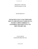 Luận án Tiến sĩ ngành Nuôi trồng thủy sản: Thành phần loài và đặc điểm sinh học của một số loài cá kinh tế của hai họ cá bống Gobiidae và Eleotridae phân bố ở vùng ven biển tỉnh Bến Tre