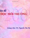 Chuyên đề độc học môi trường