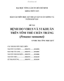 ĐỀ TÀI : BỆNH DO VIRUS VÀ VI KHUẨN TRÊN TÔM THẺ CHÂN TRẮNG (Penaeus vannamei)