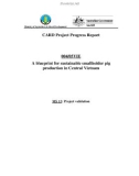 Nghiên cứu khoa học nông nghiệp  A blueprint for sustainable smallholder pig production in Central Vietnam - MS 12 