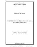 Luận văn Thạc sĩ Khoa học Ngữ văn: Nghệ thuật tiểu thuyết Nguyễn Xuân Khánh qua “Đội gạo lên chùa”