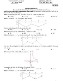 Đề thi giữa học kì 1 môn Toán lớp 12 năm 2024-2025 có đáp án - Trường THPT Lộc Bình, Lạng Sơn
